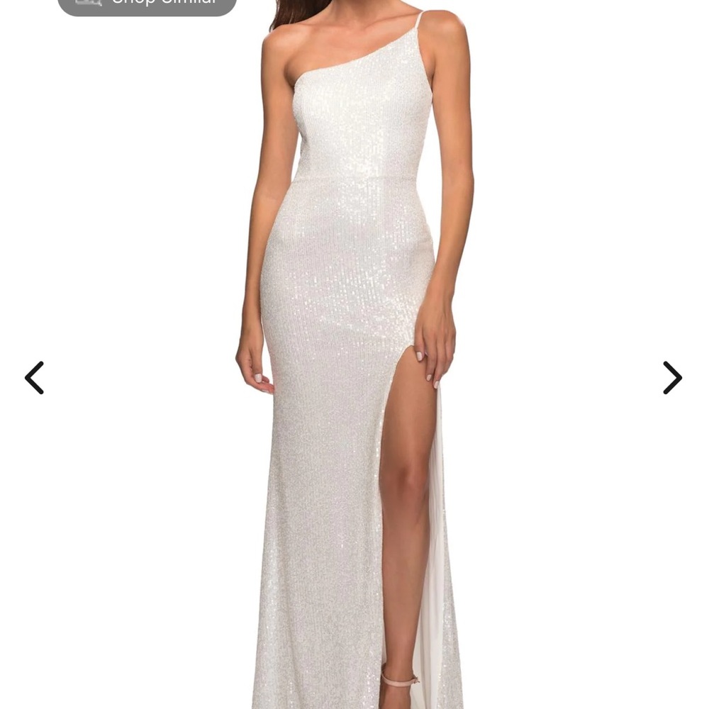 FORMAL BLACK TIE, PROM LONG IRIDESCENT SEQUINS GOWN SIZE 10